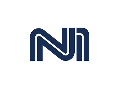 N I Logo concept indigo logo minimal logo n logo ni logo ni mark ni monogram