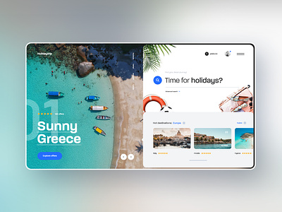 #86 Shots for Practice beach concept design holidays homepage journey minimalism ocean sea search summer travel trip ui ux vacation web website