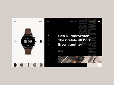 #94 - Concept shots concept dark design ecommerce fashion homepage minimalism product shop smartwatch store typography ui ux watch webdesign webpage website