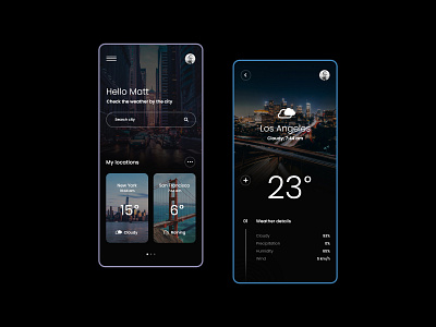 #22 Weather Forecast App - MobileApp Concept