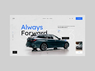 #100 - Concept shots auto automotive bmw car clean concept design designer homepage minimalism product typography ui ux web webdesign webpage website