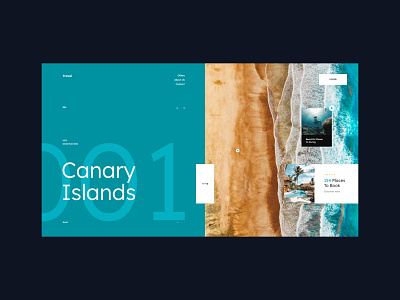 #103 - Concept shots design designer holidays homepage minimalism sea travel trip typography ui ux web webdesign website