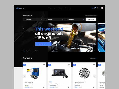 #1 - Automotive ecommerce redesign automotive car design ecommerce homepage interface list product shop store ui ux vehicle webdesign website webstore