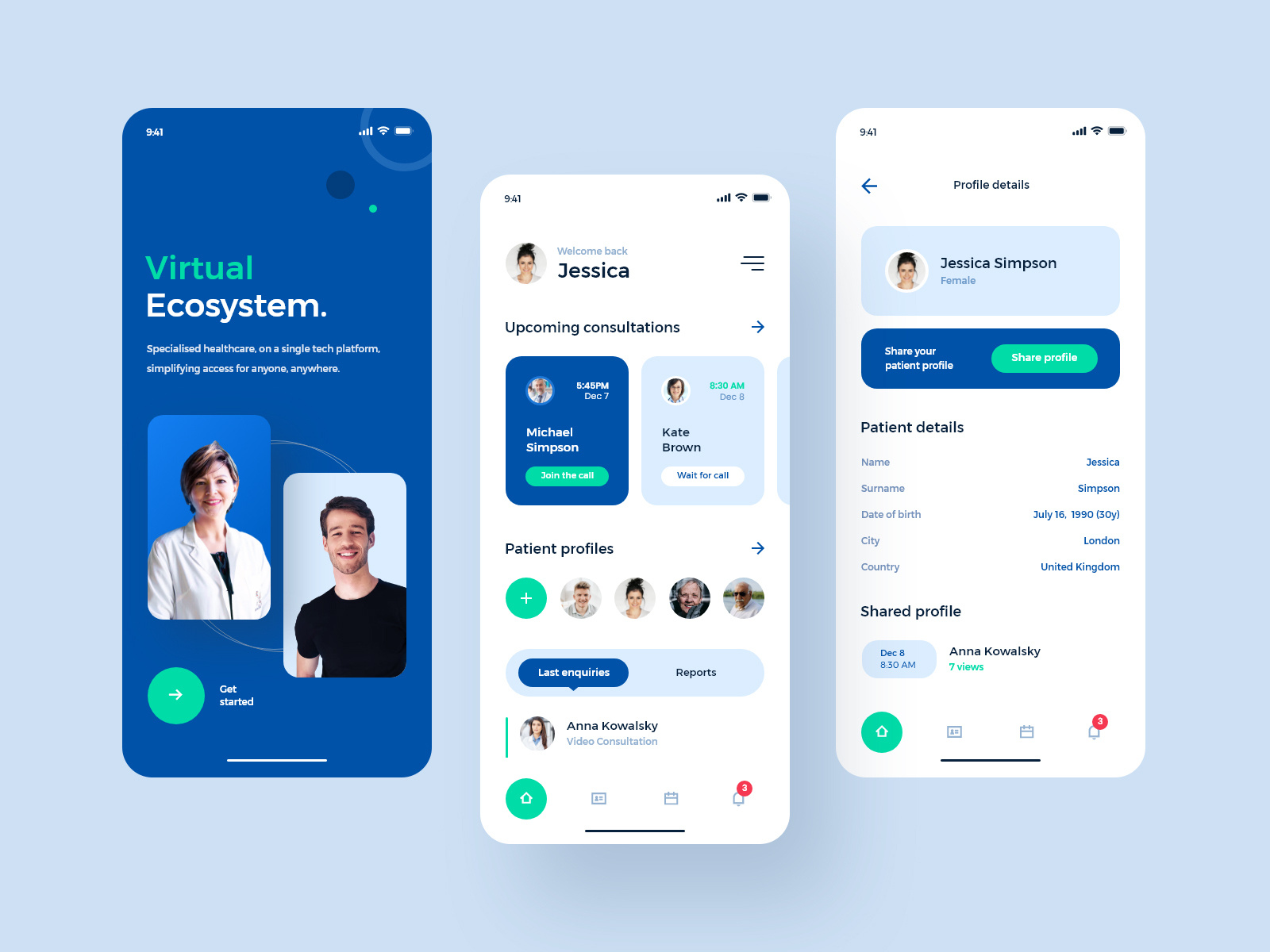 2 Medical MobileApp by Matt Wojtaś on Dribbble