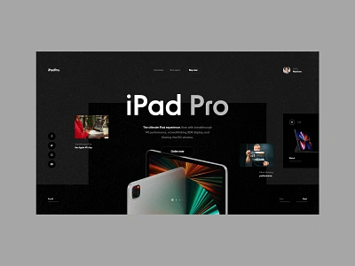 #118 - Concept shots apple black concept design flat homepage interface ipad ipadpro landingpage minimalism typography ui user interface ux webdesign webdesigner website