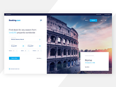 Booking.com Redesign #1