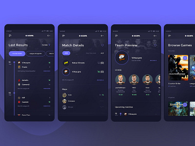 Escore - Esport Score Mobile App #4