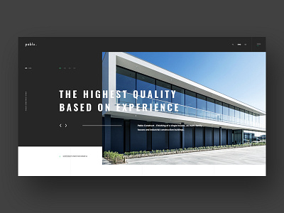 Pablo Construct design bulding clean developer flat graphic house modern ui ux web design website