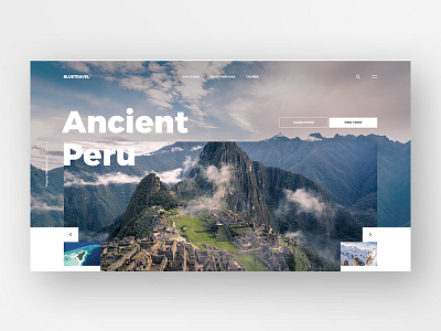 #25 Shots for Practice agency design graphic homepage nature travel trip ui ux website