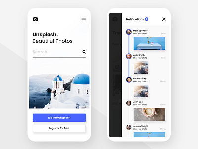 #4 - Unsplash Mobile App Concept