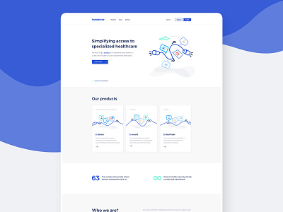 #2 - Trustedoctor redesign clean design flat graphic homepage icon illustration minimalism typography ui ux vector website