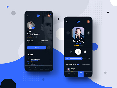 #6 MyMusic - MobileApp Concept Project android animation app application concept design graphic interaction iphone motion music phone player playlist smartphone song spotify transition ui ux