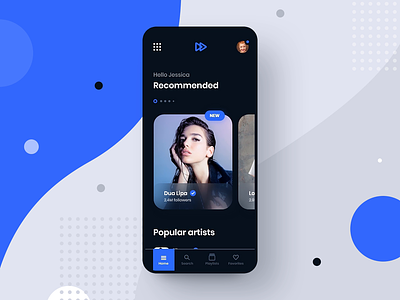 #8 MyMusic - MobileApp Concept Project android animation app application concept design graphic interaction iphone motion music phone player playlist smartphone song spotify transition ui ux