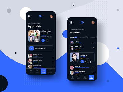 #9 MyMusic - MobileApp Concept Project android animation app application concept design graphic interaction iphone motion music phone player playlist smartphone song spotify transition ui ux