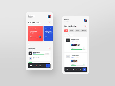 #17 TaskApp - Mobile App Concept andorid app application clean concept flat ios iphone manager managing minimalistic mobile phone project manager projects task taskmanager ui ux