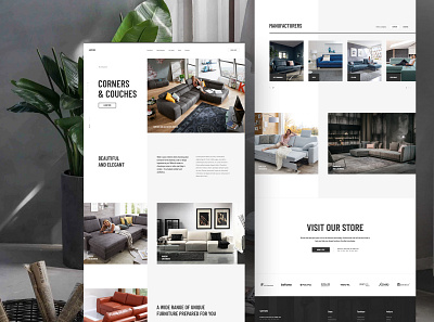 #7 4niture - our furnutire category clean clear design elegance flat furniture luxury minimalism minimalistic modern product shop store type typogaphy ui ux website white