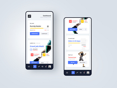 #18-3 RunApp - Webapp Concept android app application dashboard design graphic health ios iphone mobile run runner runnig sport ui ux