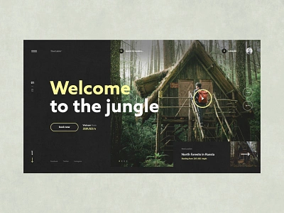 #62 Shots for Practice apartment black book cabin design flat forest green homepage hotel jungle minimalism rent room slider tourism ui ux website wood