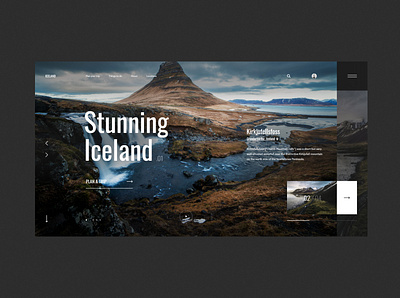 #72 Shots for Practice adventure concept design graphic homepage iceland minimalism photography slider tourism travel traveling trip typography ui ux web website