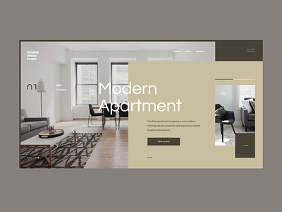 #75 Shots for Practice apartment clean concept design flat home homepage house interior interior design minimalism minimalist modern room studio typogaphy ui ux website