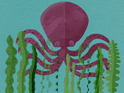 Octopus and Seaweeds