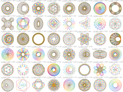 Spirograph Inspired Art