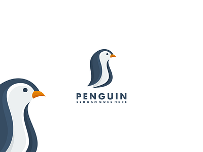 Penguin logo concept by mouze_art on Dribbble