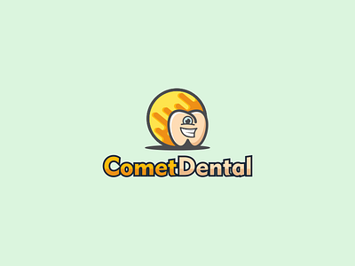 Comet Dental brand dental fun logo