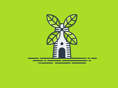 windmill leaf leaf logo windmill
