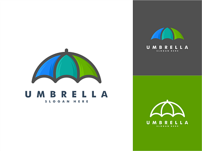 Umbrela logo concept beauty brand branding business company concept design icon illustration landscape line art logo logo design logotype mouze art natural nature organic umbrella vector