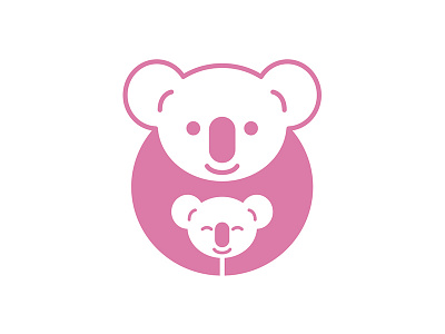 Logo for a baby monitor animal baby koala logo