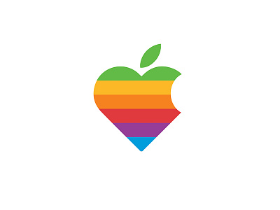 Apple InstaHeart - Retro apple doubletap heart icon instagram instaheart love retro taptap