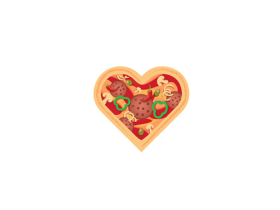 Pizza InstaHeart doubletap fastfood heart icon instagram instaheart love pizza taptap