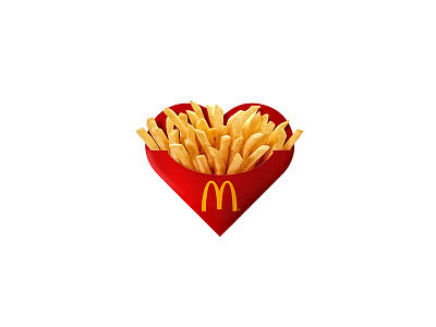 McDonalds Fries doubletap fries heart icon instagram instaheart love mcdpnalds potato taptap