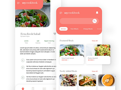 Recipe App design