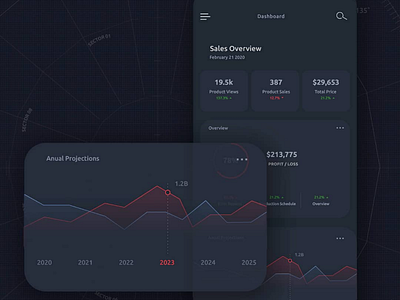 Dark ui interface