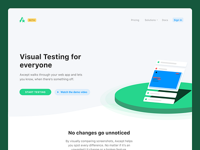 Axcept Landing Page