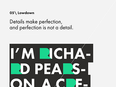 Personal Branding Poster branding creative designer logotype pearson poster print richard typographic typography website