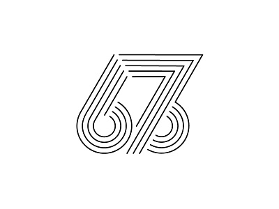 Project 673 design graphics illustration lines numbers seven six three