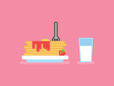 It's Pancake Day canada design. colours honey illustration lemon maple syrup pancakes shove tuesday
