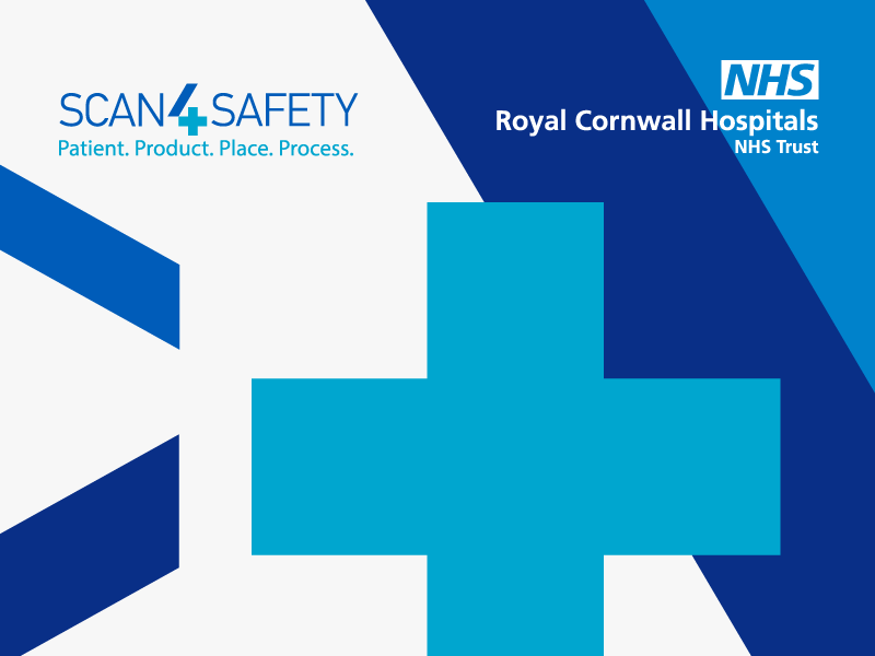Scan4Safety Twitter Graphics logo design illustration branding flat design safety scan nhs