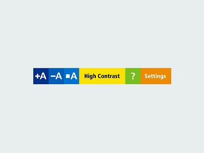 Accessibility Settings Bar bar colours design health illustrator nhs