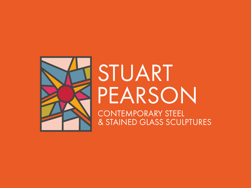 Stained Glass Sculptures colour contemporary steel sculptures illustration design