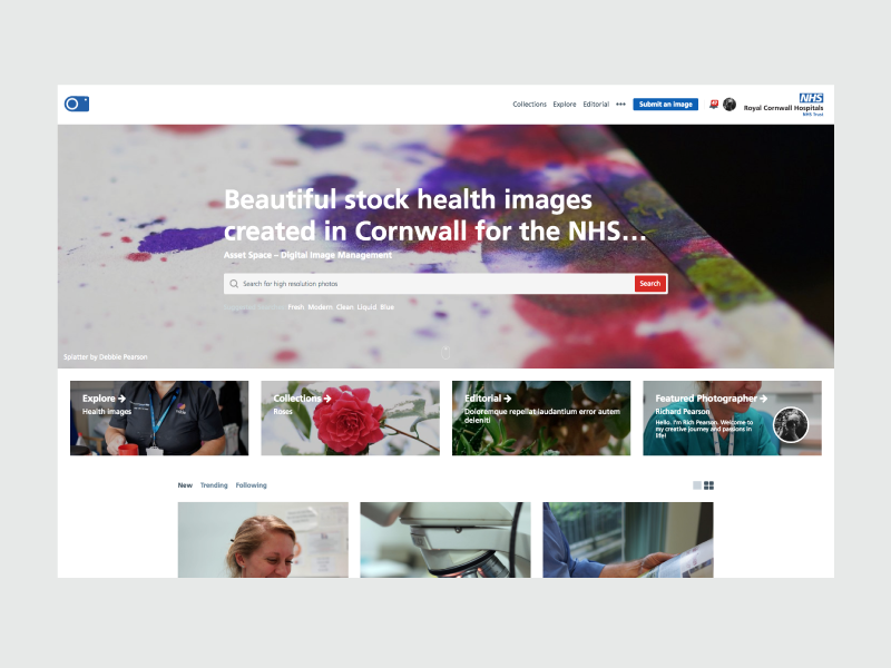 Asset Space - Stock Library web design library images stock care health nhs