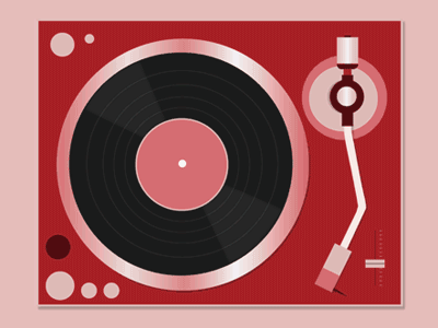 Record Player after effects illustrator music old school photoshop player record record player vector