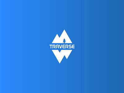 Traverse apparel brand branding clothing dailylogochallenge logo mark mountain sign symbol