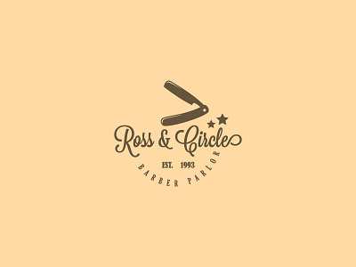 Day 13 : Ross & Circle, Barber Parlor barber barbershop beard brand classic company corporate hair hairstyle logo