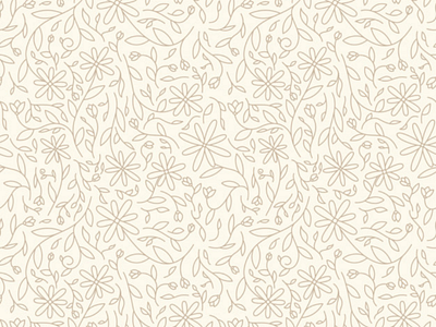 Flower Lineart Pattern design flowers lineart pattern vintage