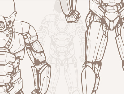 Cyborg Inking cyborg illustration mecha robot