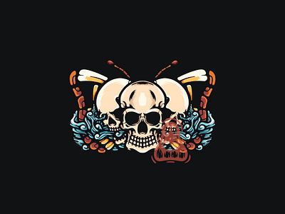 skulls and butterfly butterfly illustration skull